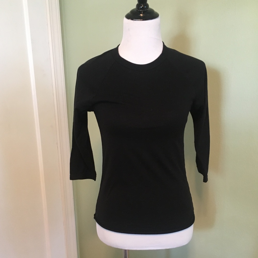 Black on black AA baseball T